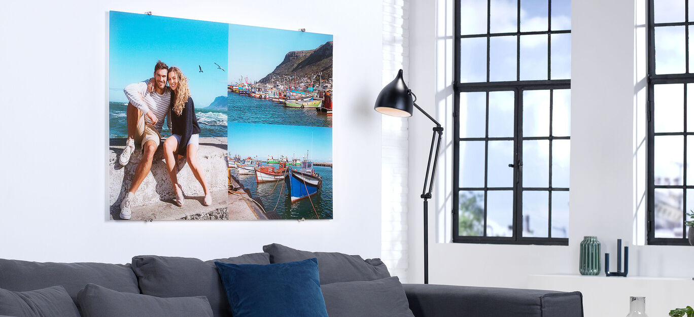 Ein Wundervoll gestaltetes Wandbild mit Reisemomenten